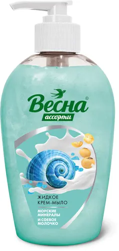Весна Ассорти Жидкое крем-мыло Морские минералы и соевое молочко 280мл