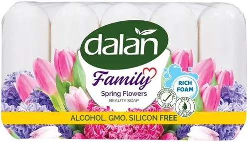 Dalan Family мыло Весенние Цветы 5 шт по 75 гр