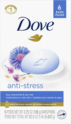 Dove Крем-мыло с голубой ромашкой и овсяным молочком 6х106 гр